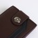 Male purse on a magnet, brown color