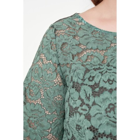 Women's dress, size 52, green color-2