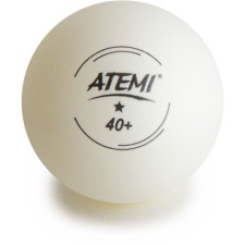 Table tennis balls atemi 1, white color, 6 pcs