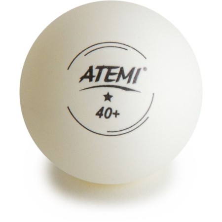 Table tennis balls atemi 1, white color, 6 pcs