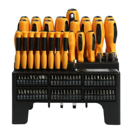 A set of professional screwdrivers and a DEKO SS100 bit with a convenient stand, 100 items-2