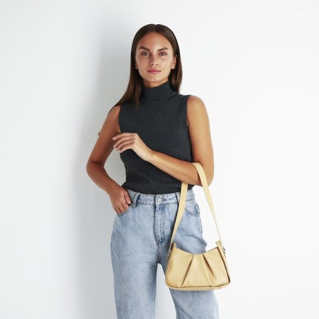 Lightning bag, beige color-5