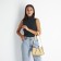 Lightning bag, beige color