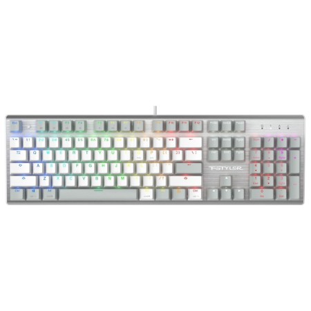 Keyboard A4Tech FSTYLER FS100 Neon Mechanical Gray/White USB for Gamer Led (FS100)