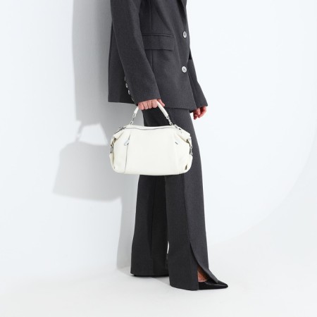 Board-suction with zipper, external pocket, long belt, white color-7