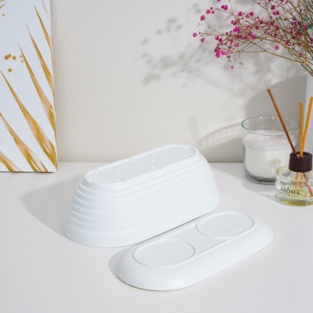 A cactus pot with a stand “Alice”, 0.9 l, white color-8