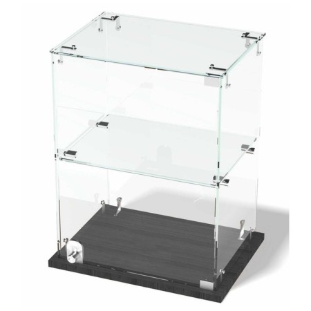 Table window, 1 shelf, 400 × 300 × 500, chipboard, glass color gray-1