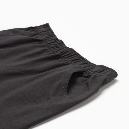 Set for a boy (T -shirt, shorts), green/gray color, height 122-3