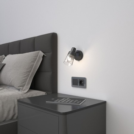 Frame W0022440, 2 Elite sockets, graphite, glass-1