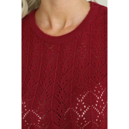 Female dress, size 50, burgundy color-11