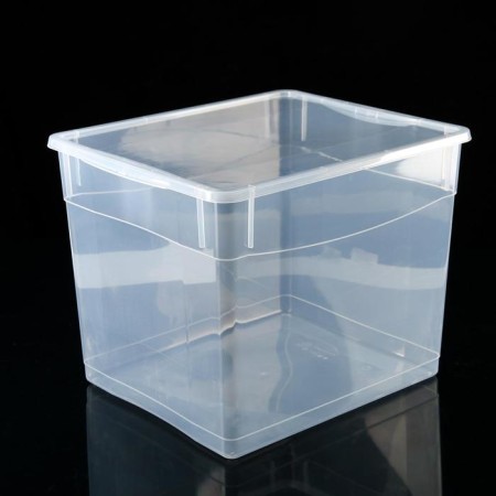 Storage box with a Crystal lid, 34 l, 39 × 31 × 33 cm, color mix-4