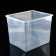 Storage box with a Crystal lid, 34 l, 39 × 31 × 33 cm, color mix