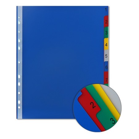 A set of A4+ Office-2000, digital 1-10, color, color, plastic 140 μm