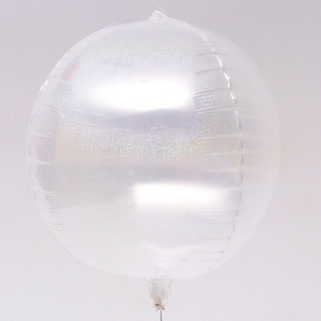 Polymer ball 24 ", sphere, transparent color, holography