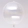 Polymer ball 24 ", sphere, transparent color, holography