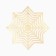 Napkin New Year's serving shade snowflake, color gold, d 38 cm