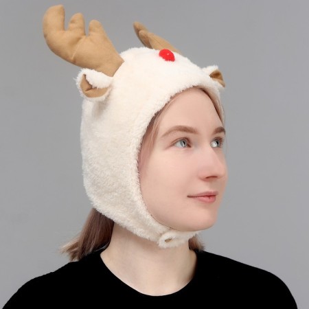 Carnival hat "Deer" with horns-1