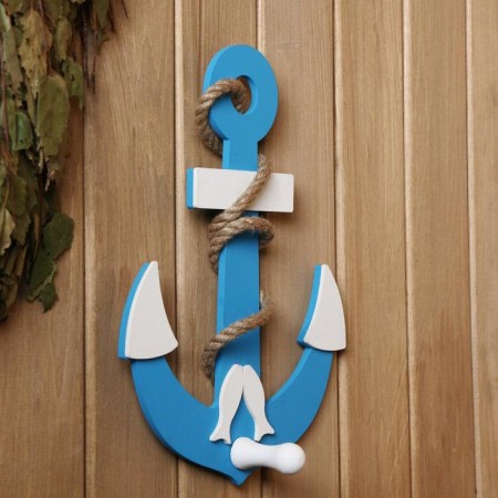 Ban "anchor with a fish" blue 28x20x6cm-5