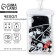 The waterproof cover "Anime" is black white, 12 x 21 cm