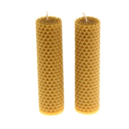 A set of candles from honey wax, 12 cm, 2 pcs-1