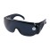 Glasses protective tundra, black, open type, impact -resistant material