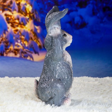Garden Figure "The Hare Eared" 18x18x42cm Gray-2