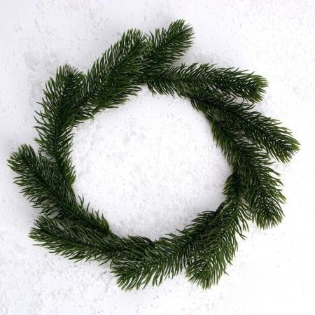 Decor "spruce spray", set of 10 pcs., Size 1 pc. - 15 × 4 × 4 cm