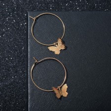 Roads “butterflies on the ring”, color gold, d = 3 cm