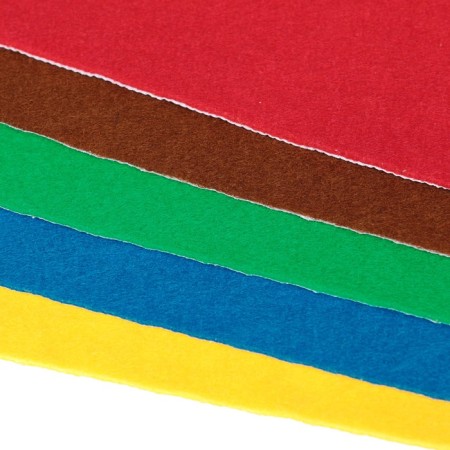 Fetr color -colored self -adhesive A4 Devente. "Bright colors" 5 colors, 5 sheets, thickness 2 mm-2