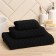 Trick Lovelife Zig-Zag towel, 30x60 cm, black color, 100% HL, 450 gr/m2