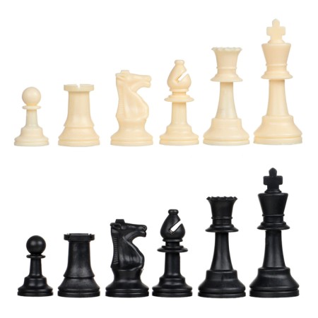 Chess figures, plastic, King H-9.5 cm, Pig H-4.5 cm-2
