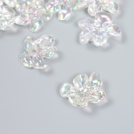 Busina Plastic for creativity "Flower. Stone ice" Transparent 0.6x2.1x2.5 cm