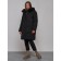Coat insulated winter female, size 44, black color