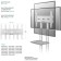Onkron TS1351 White 32 "-65" Max.50kg Floor Mobile TV