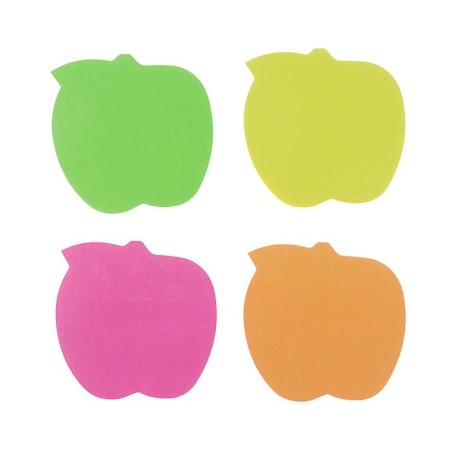 Block with a sticky edge "Figures", fluorescent, 30 sheets, mix-1