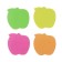 Block with a sticky edge "Figures", fluorescent, 30 sheets, mix