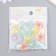 Plastic beads "Flower with colored middle" Gloss Mix 20 g 1.7x1.7x1 cm