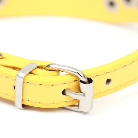 Barry-grade with a puppy, 29-32 x 2.5 cm, artificial leather, yellow-2