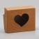 Folding box "Hearts", craft, 10 x 8 x 3.5 cm