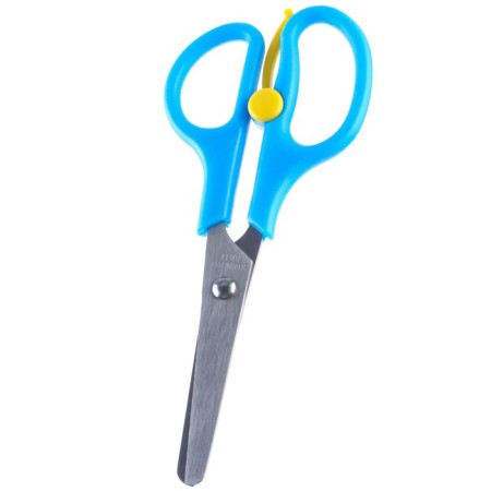 Baby scissors 13 cm, safe, plastic handles with a latch, cold heart, mix-1