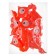LED lamp "heart with wings", red glow