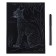 Engraving 18 × 24 cm, animals of Africa "Wild Caracal" (gold)