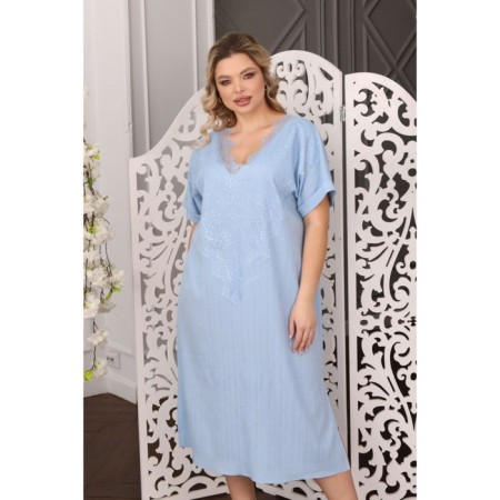 Women's dress, size 52, blue color-4