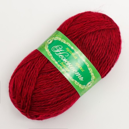 Yarn "Tenderness" 60% acrylic, 40% goats fluff 230m/100g (cherry)-1