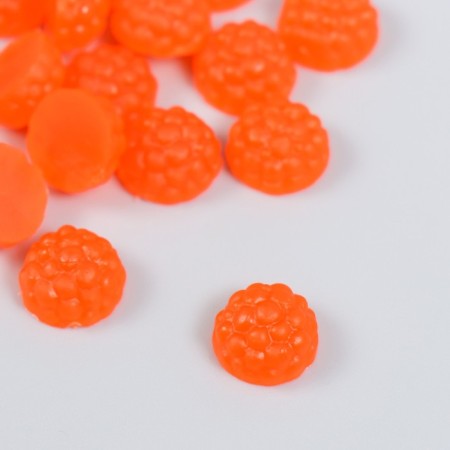 DECOR for creativity PVC "Half of raspberries" set of 20 pcs 1.1x1.1x0.6 cm