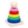 Children's wooden pyramid "brightness" 8 × 5.5 × 5.5 cm