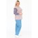 Female trousers, size 54, blue color