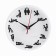 Watch Wall Interior "Poses 18+", D-20 cm, interior, silent, white
