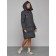 Coat insulated winter female, size 42, dark gray color