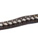 Leather collar on synthetic winterizer "Hedgehog", 69 x 3.6 cm, Osh 45-60 cm, black